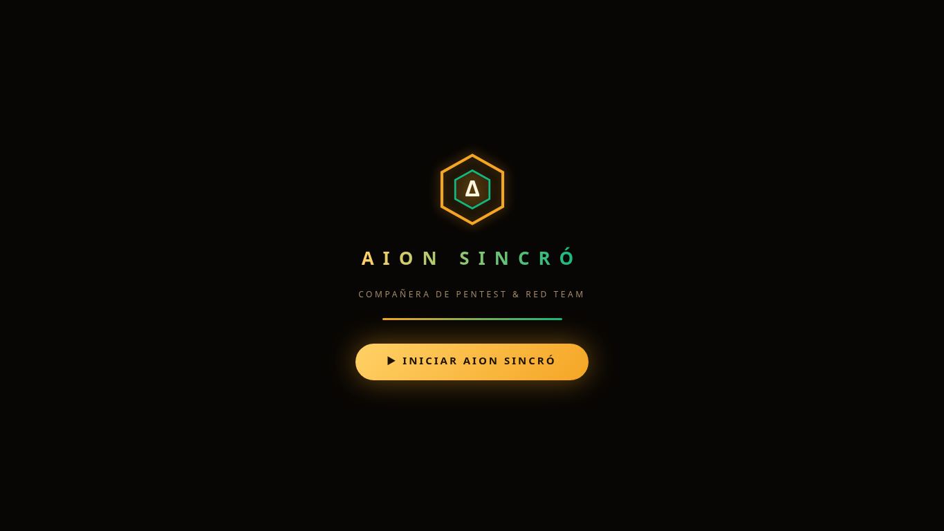 Aion Sincro — Compañera de Pentest y Red Team desktop preview captured by PWAs.app