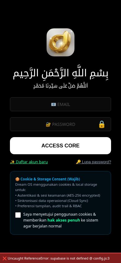 Dream OS Enterprise mobile preview captured by PWAs.app
