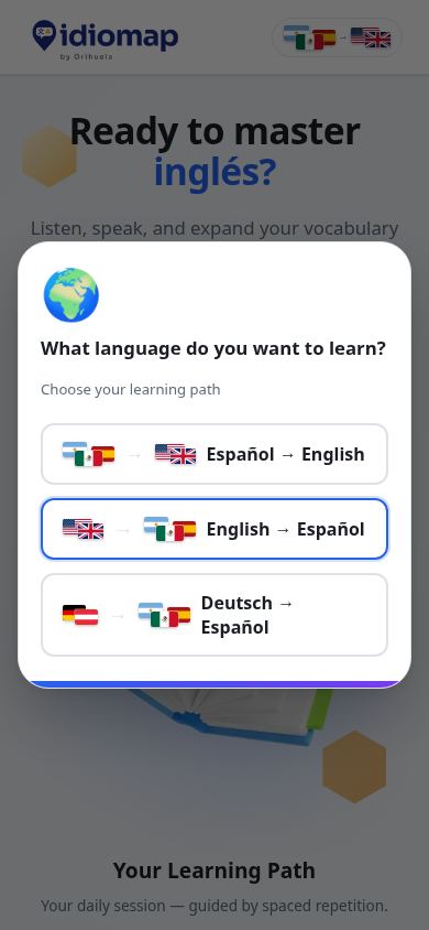 Idiomap mobile preview captured by PWAs.app