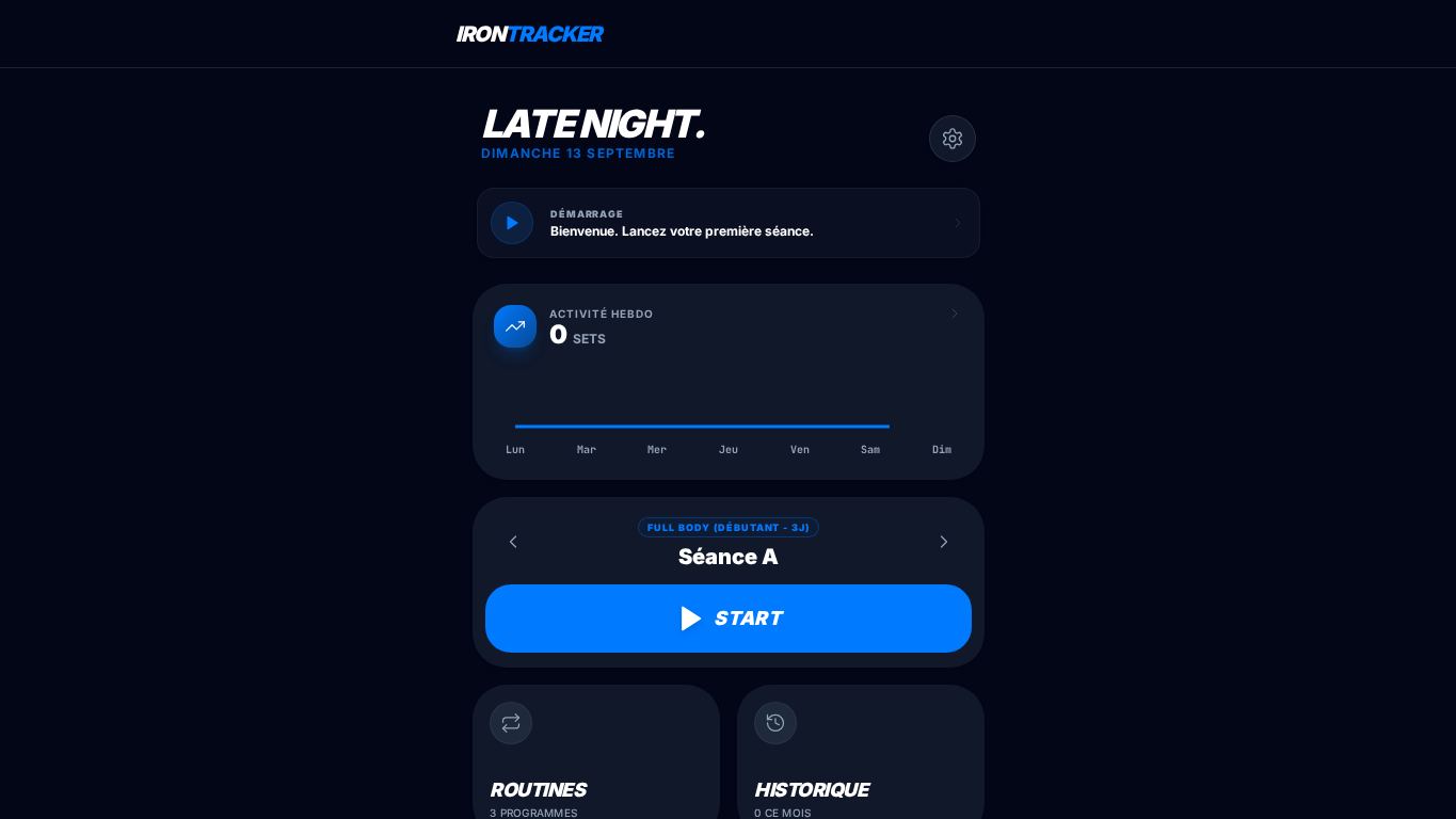 IronTracker desktop preview captured by PWAs.app