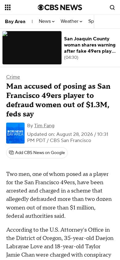 CBS News mobile preview captured by PWAs.app