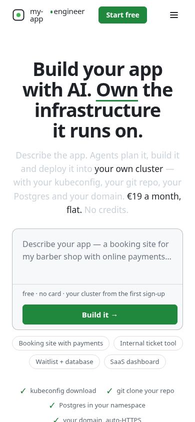 my-app.engineer mobile preview captured by PWAs.app