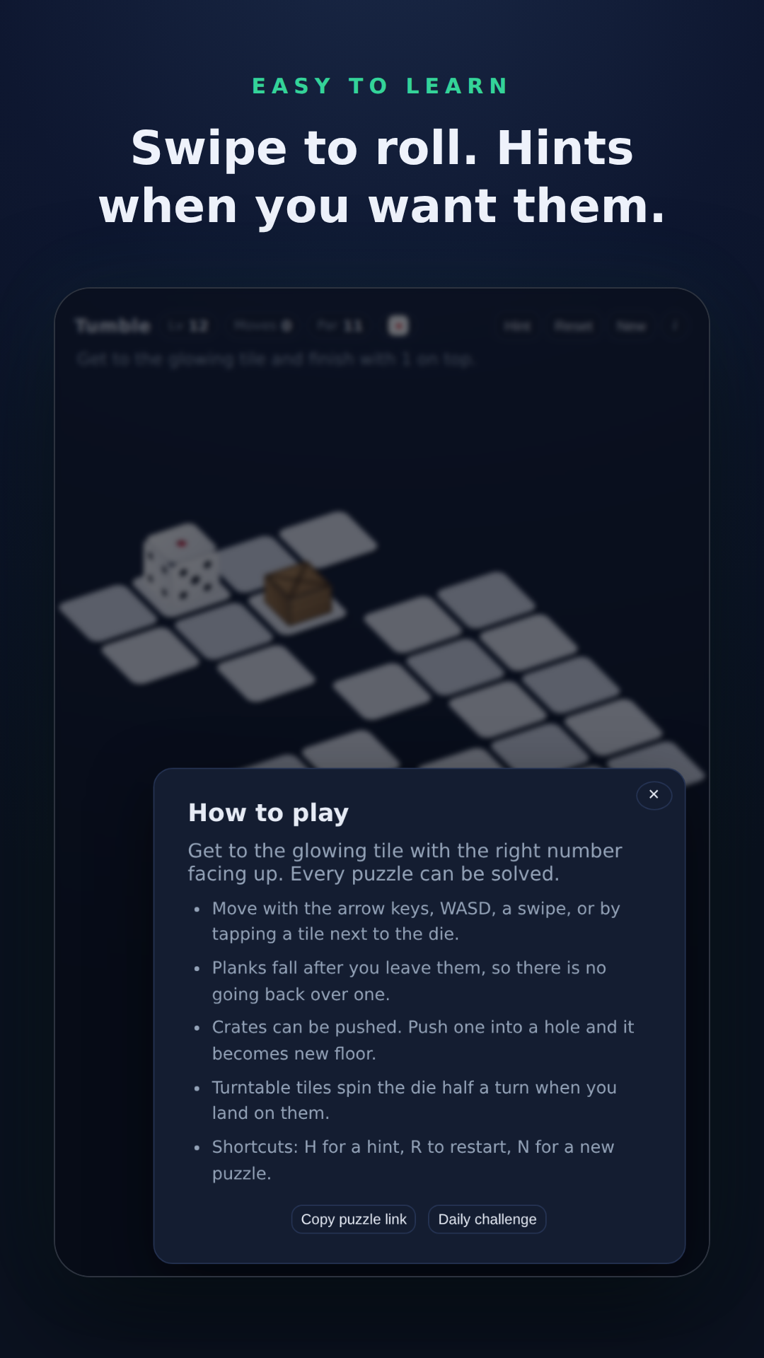 Solve the daily challenge and keep your streak