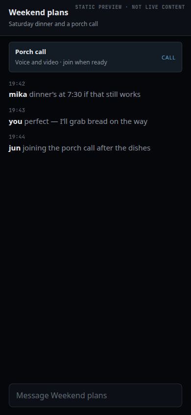 Onyx mobile chat