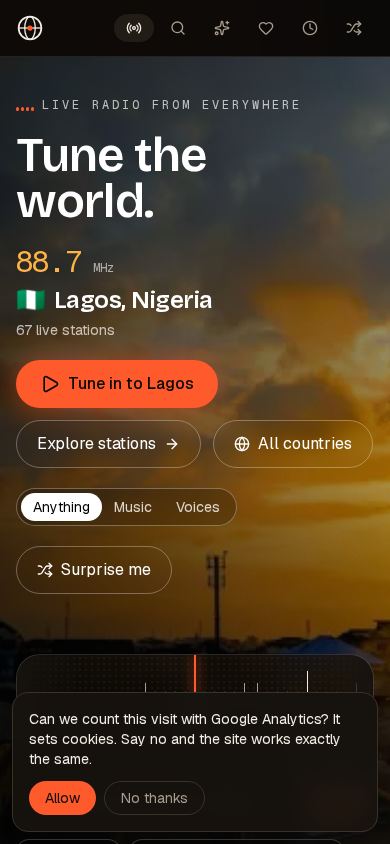 OpenRadio: world radio, open source mobile preview captured by PWAs.app