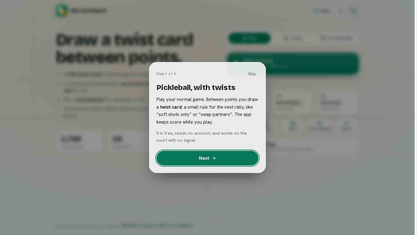 PB Card Deck desktop preview captured by PWAs.app