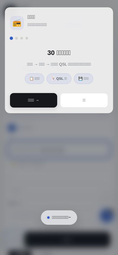 通联速记 · QSO Quick Log mobile preview captured by PWAs.app