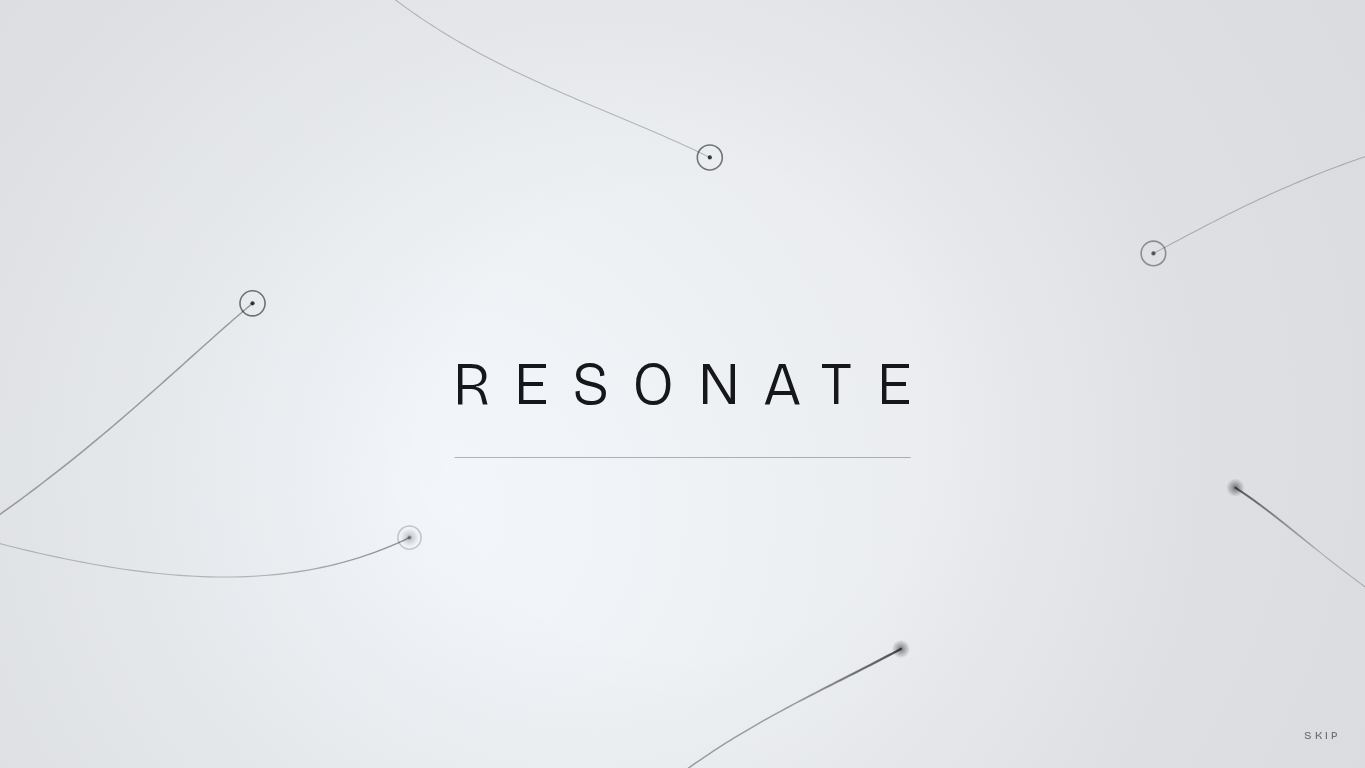 Resonate: a personal atlas desktop preview captured by PWAs.app