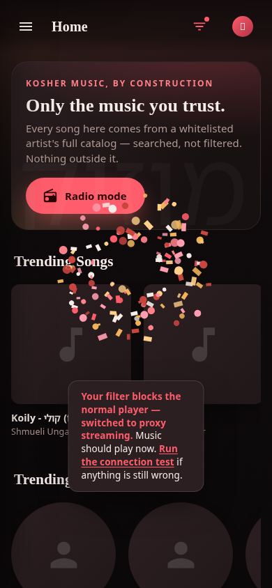 SK Music mobile preview captured by PWAs.app